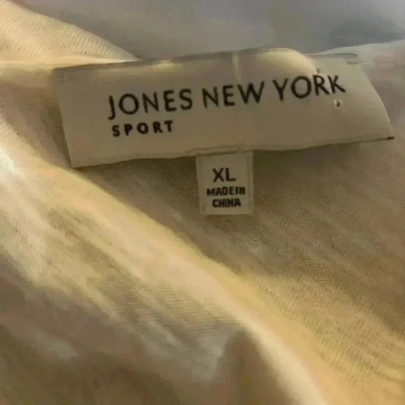 Jones New York Sport Cream Tee with Beads XL - Picture 5 of 7